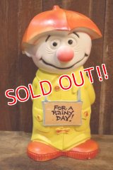 ct-250804-04 PLAY PAL PLASTIC. 1971 Marty "For A Rainy Day" Coin Bank