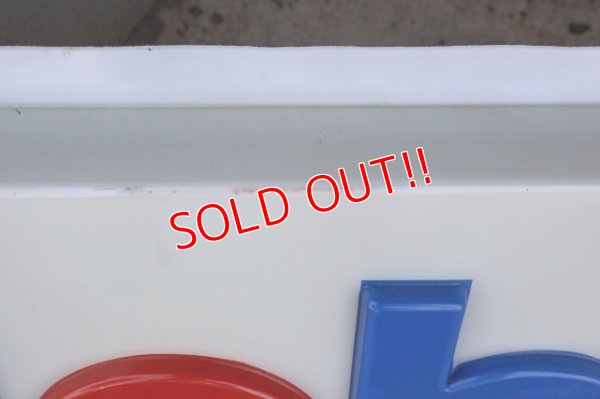 画像5: dp-250618-08 【※店頭ピックのみ】Mobil 1990's Embossed Gas Station Sign