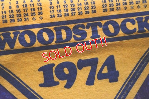 画像5: ct-250807-01 Woodstock / Felt Banner 1974 Calendar