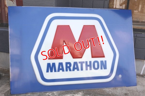 画像1: dp-250618-27 【※店頭ピックのみ特価品】MARATHON 1990's-2000's / Huge Gas Station Sign