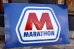 画像1: dp-250618-27 【※店頭ピックのみ特価品】MARATHON 1990's-2000's / Huge Gas Station Sign (1)