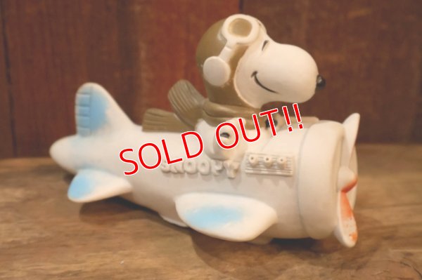 画像3: ct-250802-12 Snoopy Flying Ace / Danara 1970's- early 1980’s Airplane Squeaky Toy