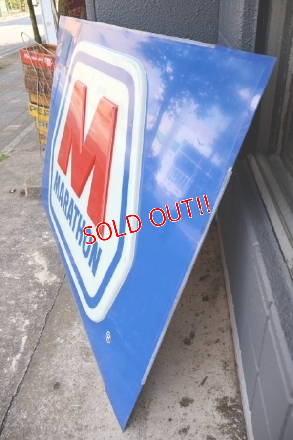 画像9: dp-250618-27 【※店頭ピックのみ特価品】MARATHON 1990's-2000's / Huge Gas Station Sign
