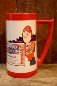 ct-250804-03 Budweiser / BUD MAN 1980's Plastic Mug
