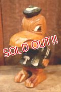 ct-250901-03 Tulane University / ANRI 1950's Hand Carved Wood Mascot "Riptide"