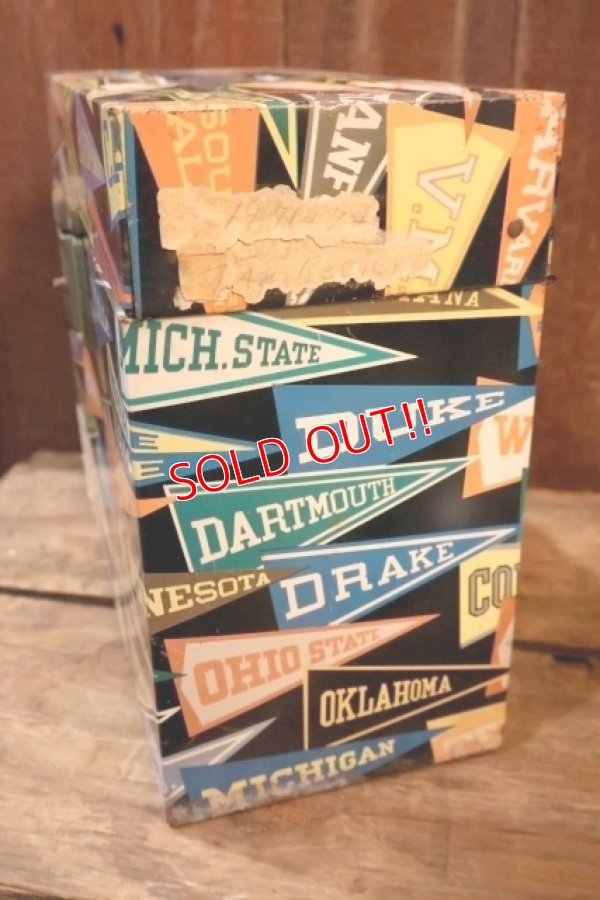画像6: dp-250804-09 1950's-1960's College Pennant Student Record File Box