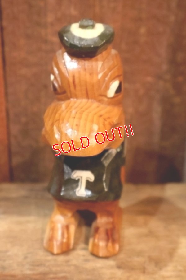 画像2: ct-250901-03 Tulane University / ANRI 1950's Hand Carved Wood Mascot "Riptide"
