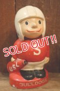 ct-250901-04 LSU BULLDOGS / QUINCO 1960's Football Player Coin Bank