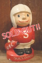 ct-250901-04 LSU BULLDOGS / QUINCO 1960's Football Player Coin Bank