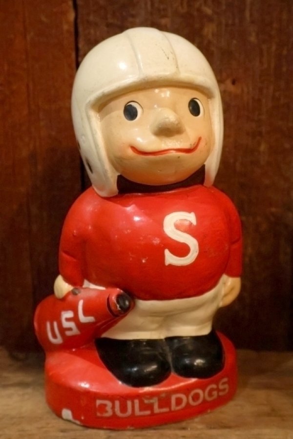 画像1: ct-250901-04 LSU BULLDOGS / QUINCO 1960's Football Player Coin Bank