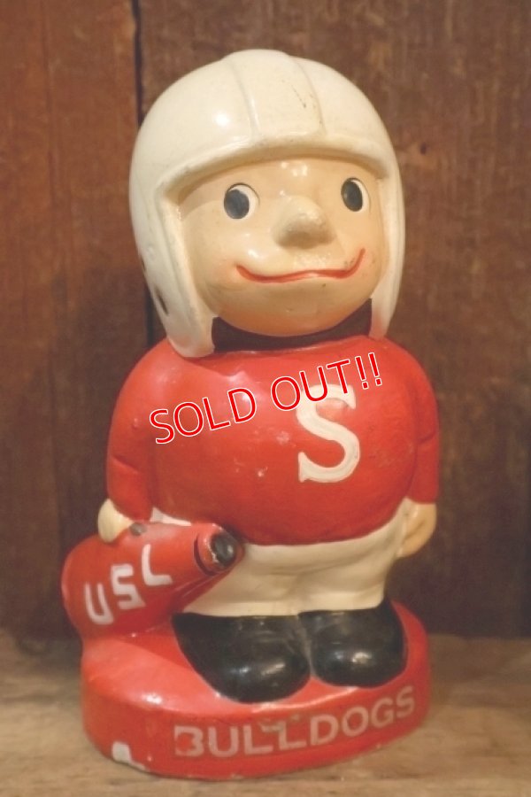 画像1: ct-250901-04 LSU BULLDOGS / QUINCO 1960's Football Player Coin Bank