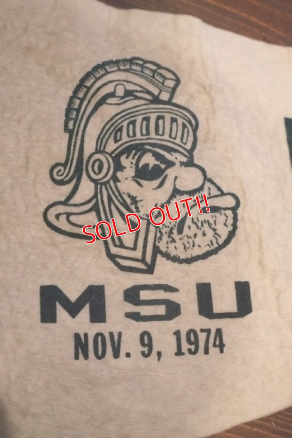 画像2: dp-250728-01 Michigan State University / Michigan State Spartans 1974 Pennant