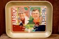 ck-045 ALABAMA & AUBURN UNIVERSITY / Coca-Cola 1975 Tin Serving Tray