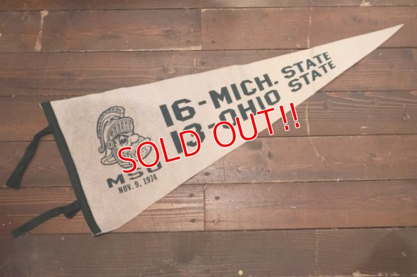 画像1: dp-250728-01 Michigan State University / Michigan State Spartans 1974 Pennant