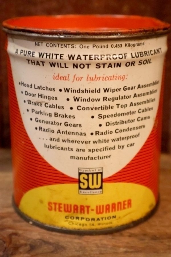 画像3: dp-250618-28 STEWART-WARNER CORPORATION MAGIC WHITE LITHIUM LUBRICANT CAN