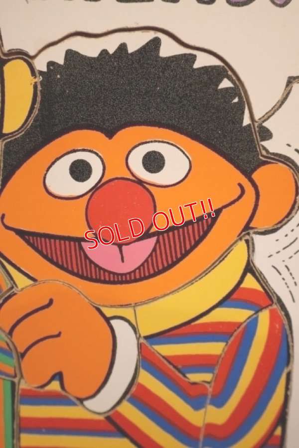 画像3: ct-250802-31 Bert & Ernie / Playskool 1970's Wood Frame Tray Puzzle