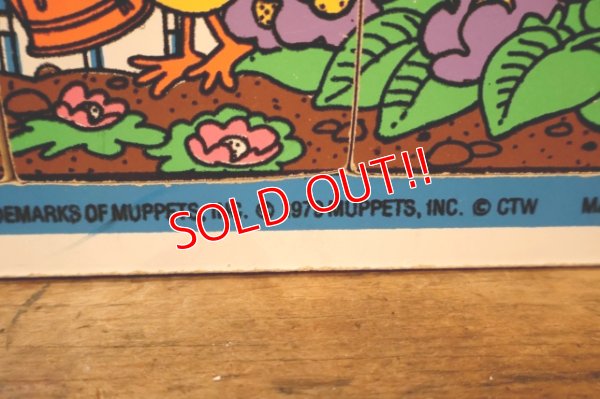 画像4: ct-250802-30 Big Bird & Little Bird / Playskool 1970's Wood Frame Tray Puzzle