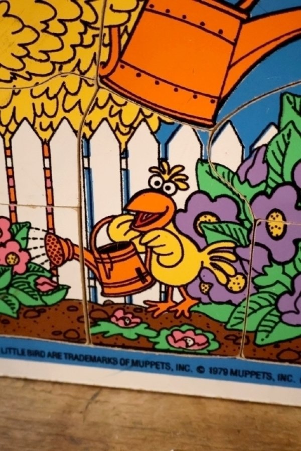 画像3: ct-250802-30 Bird & Little Bird / Playskool 1970's Wood Frame Tray Puzzle