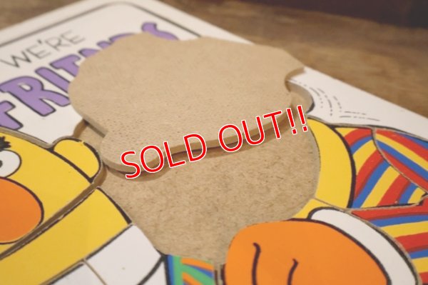 画像6: ct-250802-31 Bert & Ernie / Playskool 1970's Wood Frame Tray Puzzle