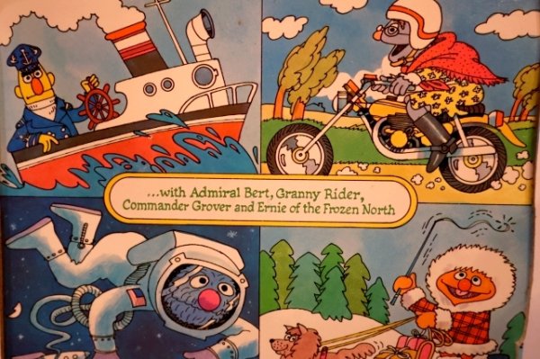 画像8: ct-250802-32 SESAME STREET / Playskool 1970's Wood Frame Tray Puzzle