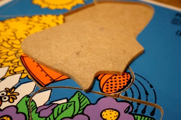 画像6: ct-250802-30 Bird & Little Bird / Playskool 1970's Wood Frame Tray Puzzle