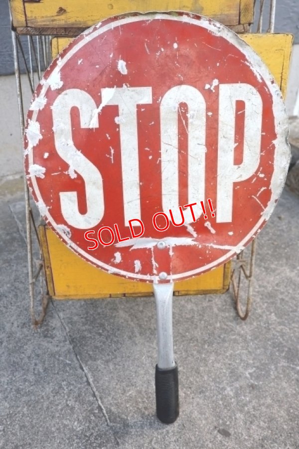 画像1: dp-250722-13 STOP・SLOW Paddle Sign