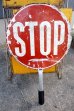 画像1: dp-250722-13 STOP・SLOW Paddle Sign (1)