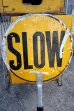 画像5: dp-250722-13 STOP・SLOW Paddle Sign