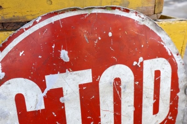 画像2: dp-250722-13 STOP・SLOW Paddle Sign