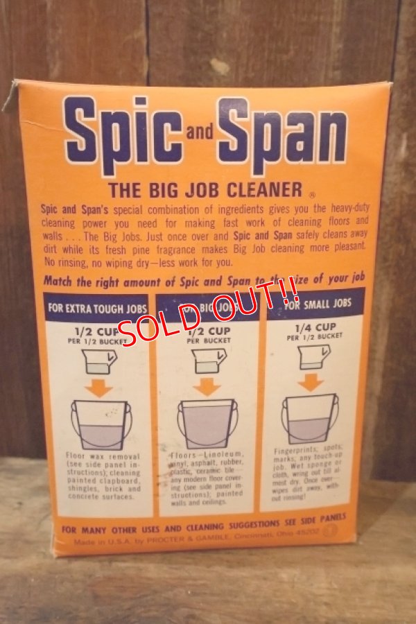 画像5: dp-250618-09 Spic and Span THE BIG JOB CLEANER 1960's-1970's BOX