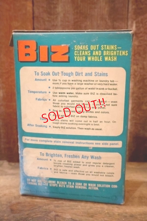 画像4: dp-250618-09 BIZ FOR PRE-SOAKING LAUNDRY 1960's BOX