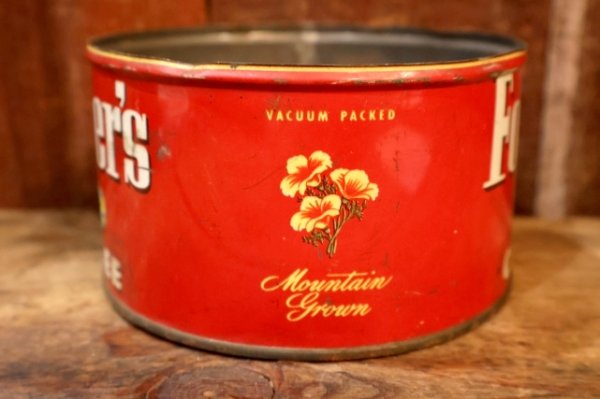 画像4: dp-241106-39 Folger's COFFEE VINTAGE TIN CAN