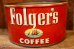 画像2: dp-241106-39 Folger's COFFEE VINTAGE TIN CAN (2)