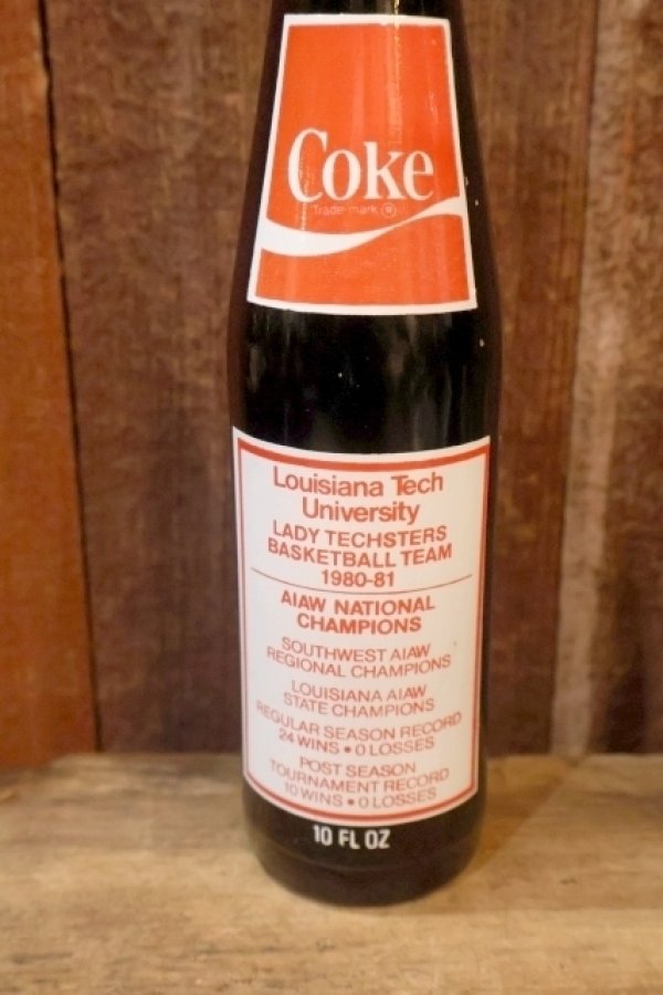 画像4: ck-052 Louisiana Tech University 1980-1981 AIAW NATIONAL CHAMPION / Coca-Cola 10 FL.OZ. Bottle