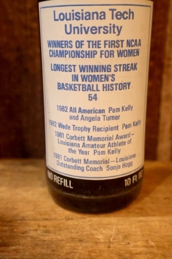 画像5: ck-053 Louisiana Tech University 1982 WOMEN'S NCAA CHAMPION / Coca-Cola 10 FL.OZ. Bottle