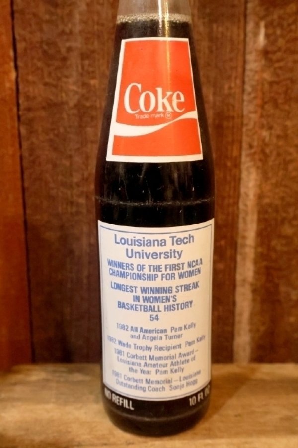 画像4: ck-053 Louisiana Tech University 1982 WOMEN'S NCAA CHAMPION / Coca-Cola 10 FL.OZ. Bottle