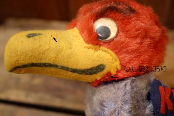 画像11: ct-250908-01 The University of Kansas "Jayhawks" / Collegiate 1960's Mascot Doll