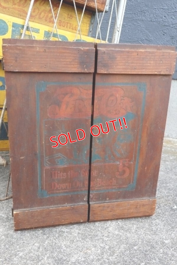 画像1: dp-250531-18 PEPSI COLA / WOOD BOX SHELF