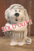 ct-250701-04 FORD / 1950's-1960's Shaggy Dog Ceramic Coin Bank
