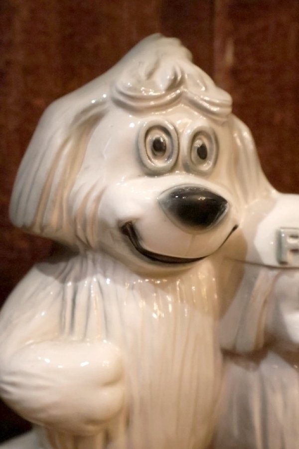 画像2: ct-250701-06 FORD / 1950's-1960's Shaggy Dog Ceramic Coin Bank