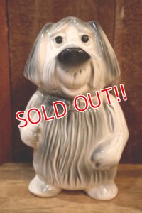 ct-250701-05 FORD / 1950's-1960's Shaggy Dog Ceramic Coin Bank