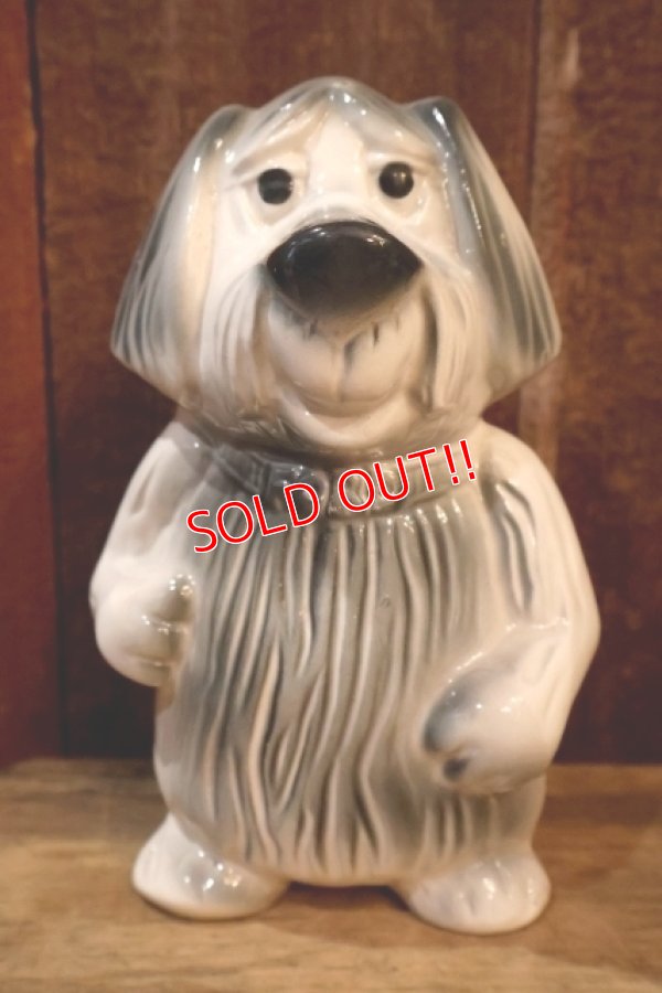 画像1: ct-250701-05 FORD / 1950's-1960's Shaggy Dog Ceramic Coin Bank