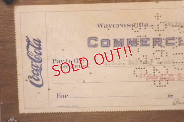 画像2: dk-093 Coca-Cola 1929 Commercial Bank Check