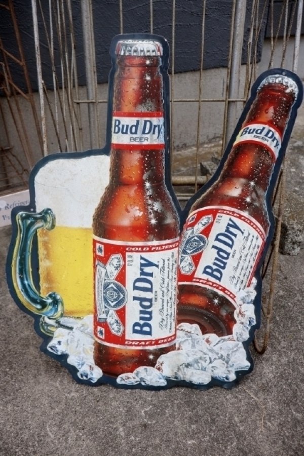 画像1: dp-250618-43 Bud Dry 1990's Metal Sign