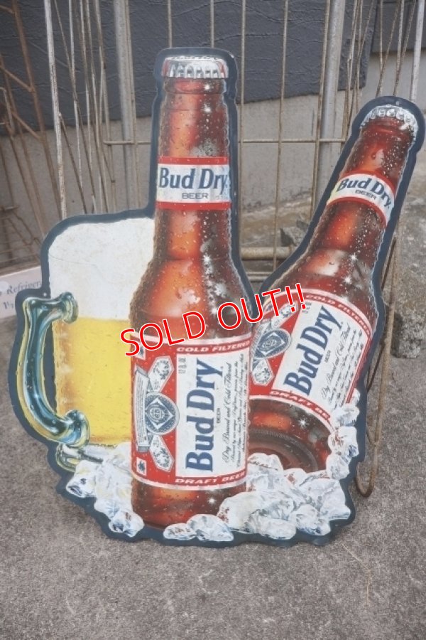 画像1: dp-250618-43 Bud Dry 1990's Metal Sign