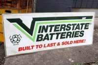 dp-250618-22【※店頭ピックのみ】 INTERSTATE BATTERIES / Large Metal Sign