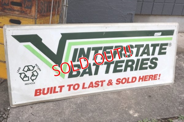 画像1: dp-250618-22【※店頭ピックのみ】 INTERSTATE BATTERIES / Large Metal Sign