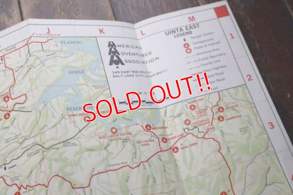 画像9: dp-250728-05 UINTA LAKES EAST 1969 MAP & GUIDE