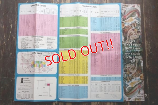 画像3: dp-250728-05 UINTA LAKES EAST 1969 MAP & GUIDE