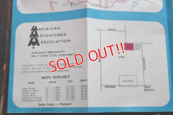 画像8: dp-250728-05 UINTA LAKES WEST 1969 MAP & GUIDE